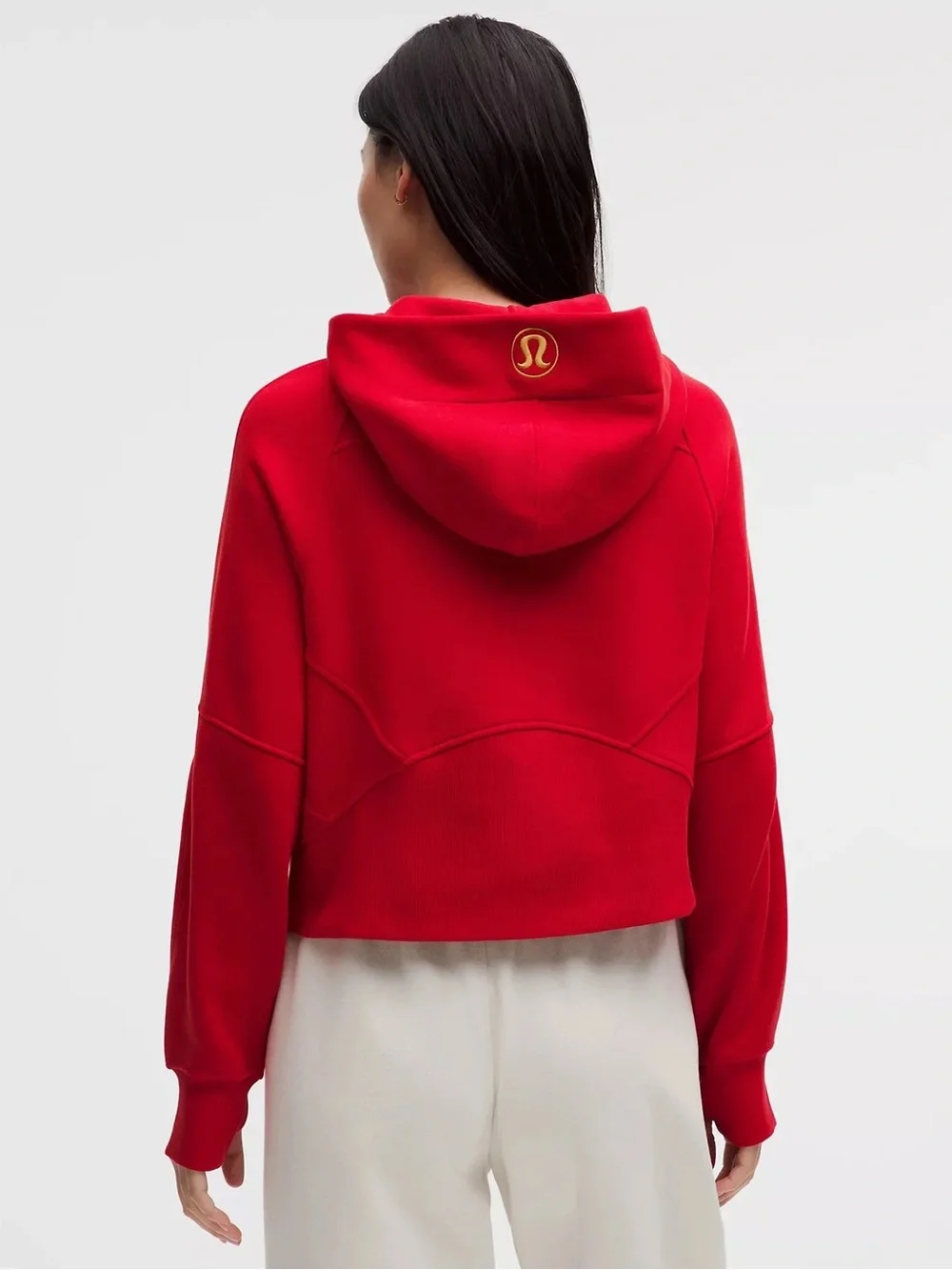 NWT Lululemon athletica Lunar New Year Red Half-Zip Pullover with Gold Zipper